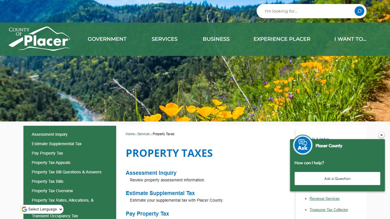 Property Taxes | Placer County, CA