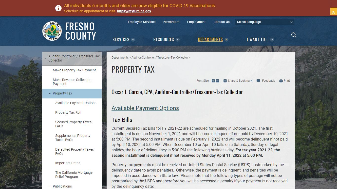 Property Tax | County of Fresno - Fresno County, California